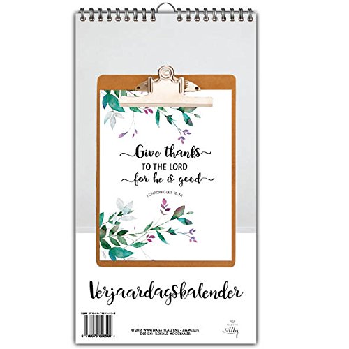 Give thanks to the lord for he is good: Verjaardagskalender - Amazon Allemagne à 4.41€