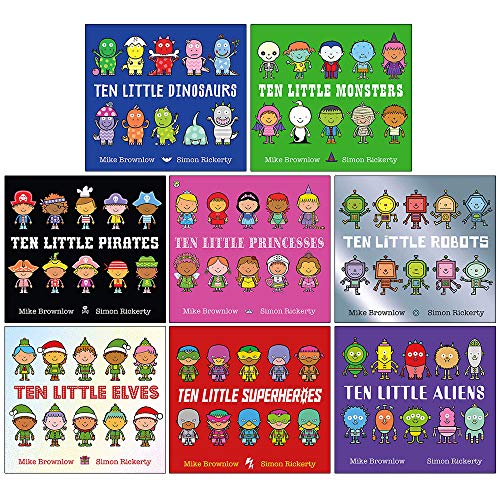 Ten Little Series Collection 8 Books Set By Mike Brownlow... - Maison & Cuisine Amazon Italie à 58.02€