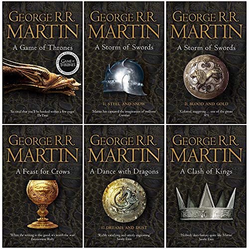 A Song of Ice and Fire Series 6 Books Collection Set By... - Jouets & Jeux Amazon Royaume-Uni à 34.49€