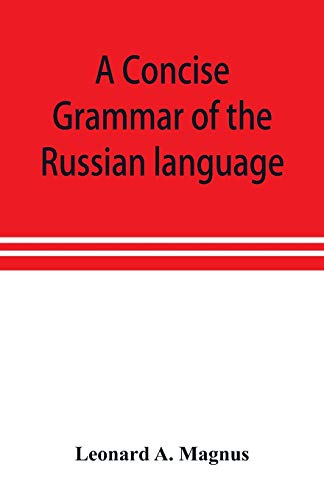 A concise grammar of the Russian language - High-Tech & Électronique en promo à 11.93€