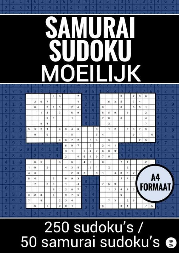 Sudoku Moeilijk: Samurai Sudoku Puzzels - nr. 26: Cadeau... - Beauty & Fragrances Amazon Italy à 5.73€