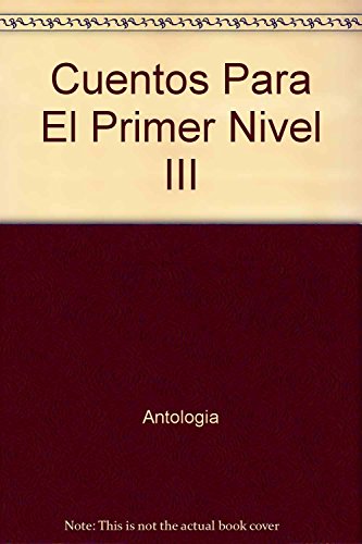 Cuentos Para El Primer Nivel III - Auto & Moto Amazon Espagne à 13.00€