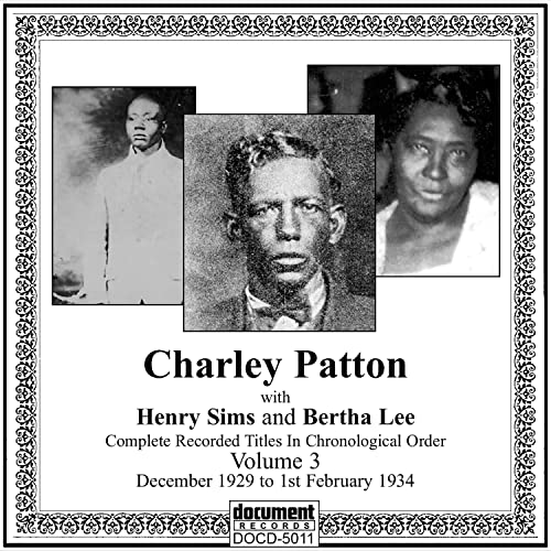 Charley Patton - Charley Patton Vol 3 1929 - 1934 - Musique & Instruments Amazon Allemagne à 10.95€