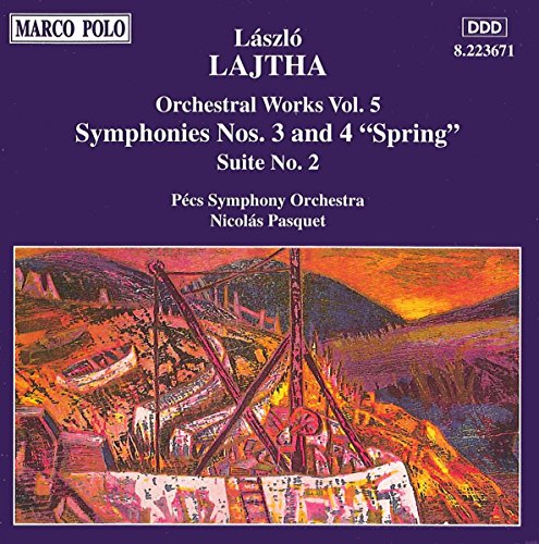 LAJTHA: Symphonies Nos. 3 and 4 / Suite No. 2 en promo à 4,80€ (-53%) sur Amazon FR