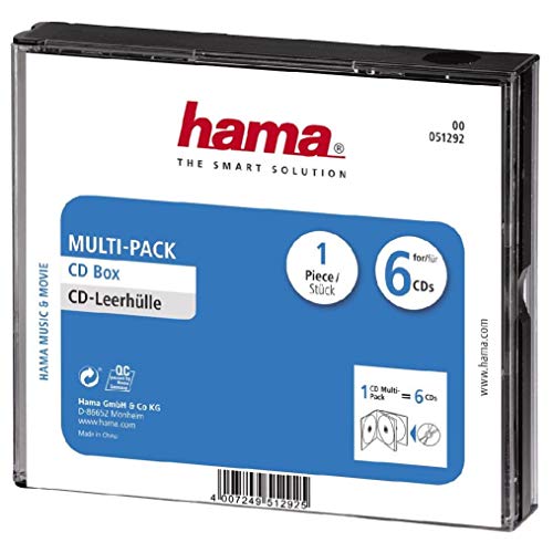 Hama CD-Multipack 6 6dischi Trasparente - Bricolage & Outils Amazon Italie à 4.99€