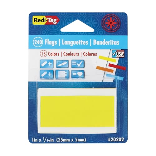 Redi-Tag (R) Lot de 240 drapeaux clignotants solides... - Maison & Cuisine Amazon France à 22.46€