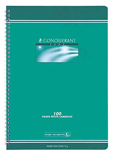 Conquérant 92078 Cahier Sept Reliure Intégrale Couverture... - Amazon France à 2.54€