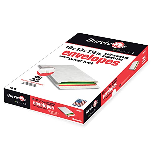 Quality Park Survivor R4202 Tyvek Expansion Mailer, 10 x 13... - Home & Kitchen Amazon Spain à 16.66€