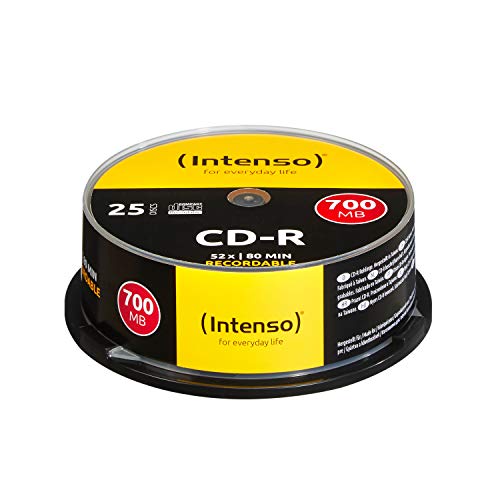 Intenso CD-R 700Mb 52x (25 discos) - Bricolage & Outils Amazon Espagne à 4.55€