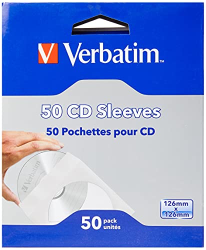 Enveloppes pour CD Verbatim - 50 pièces - Pochettes de CD... - Fournitures Bureau en promo à 4.02€
