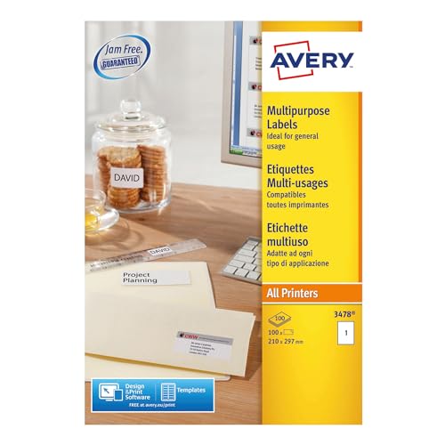 Avery 3478 (105 x 148mm) Printable, customisable... - Maison & Cuisine en promo à 12.66€