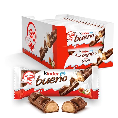 Kinder bueno – Schokoriegel mit knuspriger Waffel... - Deal Amazon à 23.10€