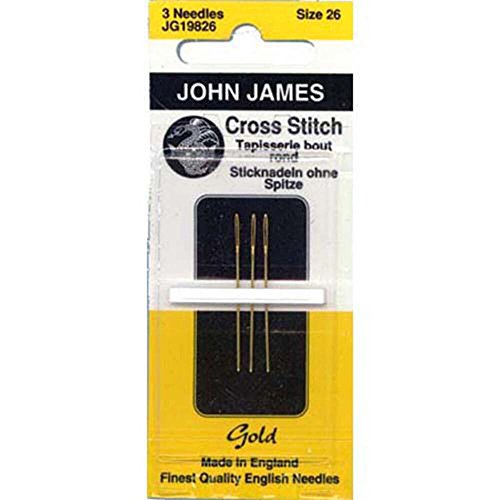 Colonial Needle Gold Tapisserie Hand Needles-Size 26 3/Pkg - Loisirs Créatifs en promo à 13.72€