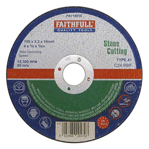 Faithfull fal1003s Cut Off Rad 100 x 3,2 x 16 Stein - Deal du jour à 4.91€