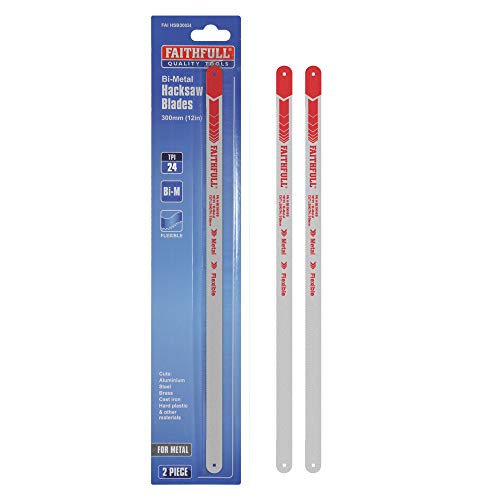 Faithfull Hacksaw Blades (2) 12IN X 24 - Maison & Cuisine Amazon Royaume-Uni à 2.97€