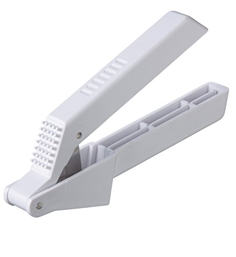 KitchenCraft Garlic Press, Plastic, White, 16 x 4 cm - Amazon Royaume-Uni à 5.45€