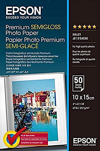 Papel Fotográfico Semi-Brilho Premium Epson C13S041765 100 X 150