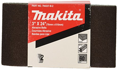 Makita 794237-C-2 3 by 24-Inch Number 80 Sanding Belt... - Maison & Cuisine Amazon Royaume-Uni à 8.41€