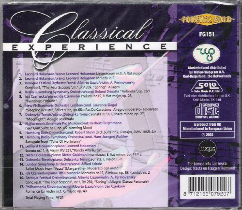 Classical Experience - Musique & Instruments Amazon Allemagne à 0.76€