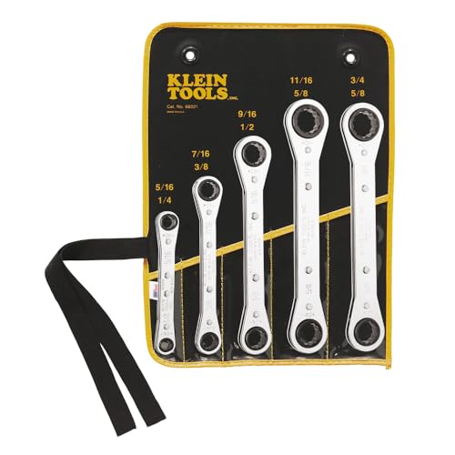 Klein Tools Set di chiavi a cricchetto SAE 68221, 5 pezzi... - Bricolage & Outils Amazon Italie à 49.66€