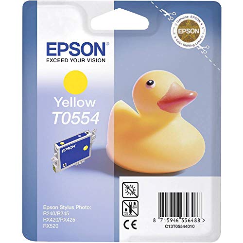 Epson T0554 Tintenpatrone Ente, Singlepack gelb - Fournitures Bureau en promo à 1.98€