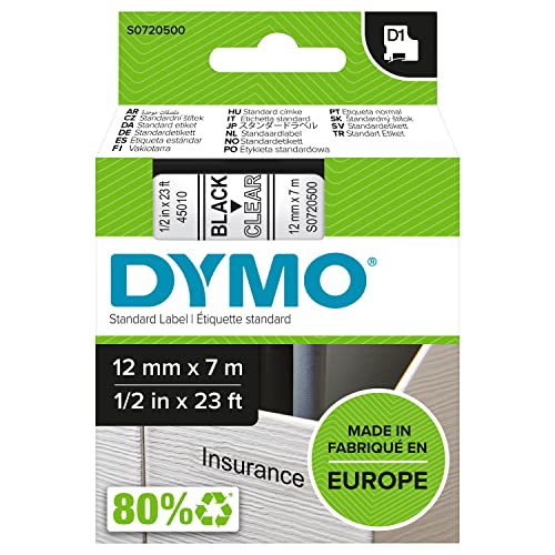 DYMO D1 etiquetas auténticas | impresión negra sobre fondo... - Auto & Moto Amazon Espagne à 9.42€