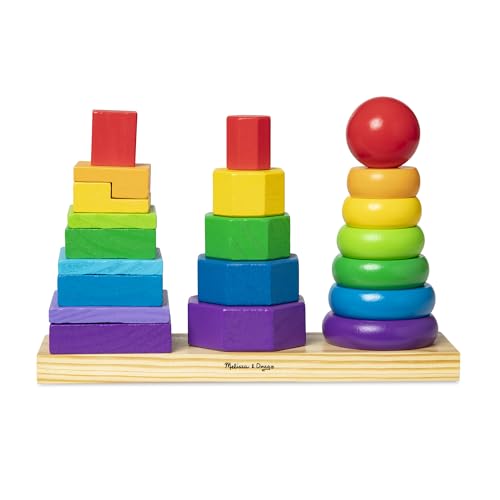 Melissa & Doug - Stapelspielzeug aus Holz, 25-teilig... - Jouets & Jeux Amazon Allemagne à 5.49€