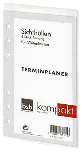 bsb Fundas de repuesto para tarjetas de visita – Tamaño:... - Bricolage & Outils Amazon Espagne à 4.01€