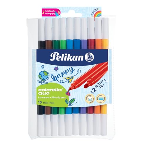 Pelikan- Feutres, C407/10, Multicolore 973172 - Jouets & Jeux en promo à 3.93€