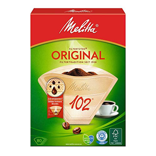 Melitta 4006508122400 Filtre à Café Papier Brun 4,2 x 12,3... - Maison & Cuisine Amazon France à 2.75€