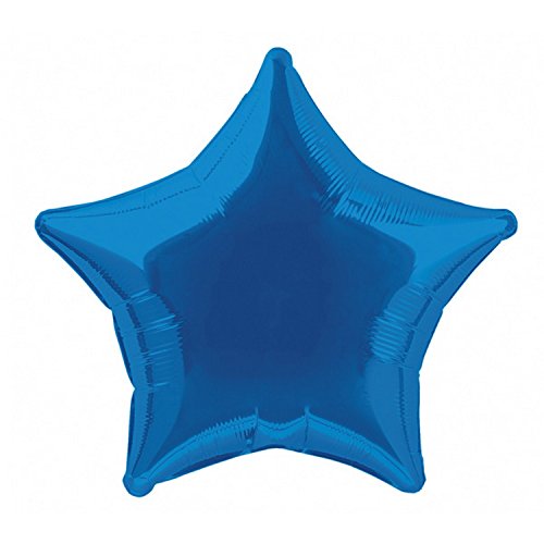 Unique Party 53324 - 20" Foil Royal Blue Star Helium Balloon - Sports & Fitness en promo à 1.69€