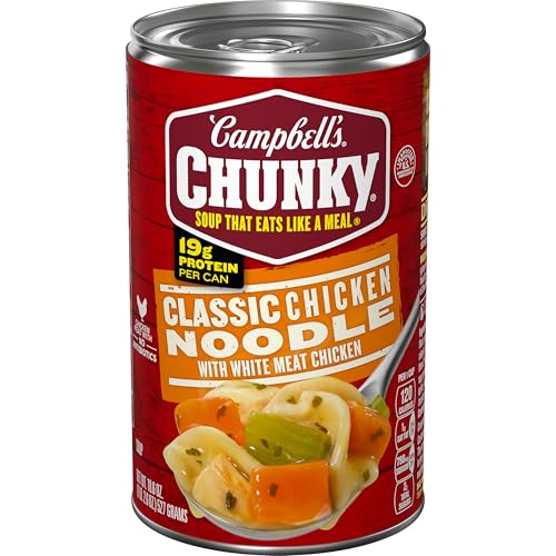 Campbell's Chunky Soup, Classic Chicken Noodle, 18.6 Ounce - Épicerie Amazon Espagne à 7.99€