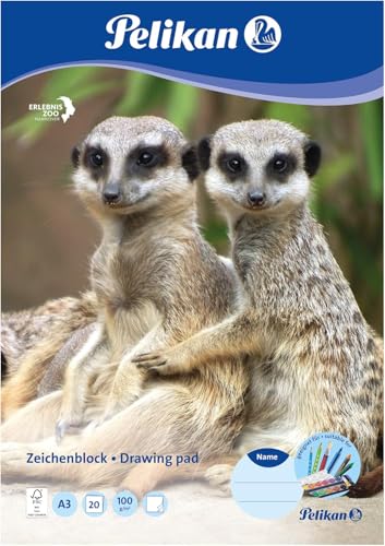 Pelikan Zeichenblock A3, 20 Blatt 100g weißes Papier, 1... - Maison & Cuisine Amazon Allemagne à 2.39€