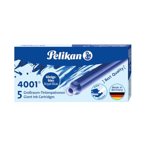 Pelikan 310748 Großraum-Tintenpatrone 4001, königsblau, 5... - Fournitures Bureau en promo à 0.57€