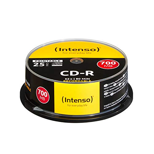 Intenso CD-R 700MB - CD-RW vírgenes (CD-R, Caja para Pastel) - Amazon Espagne à 6.58€