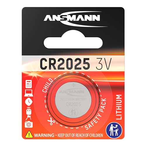 ANSMANN 5020142 CR2025 Coin Battery [Pack of 1] Lithium 3V... - Sports & Fitness Amazon Royaume-Uni à 3.66€