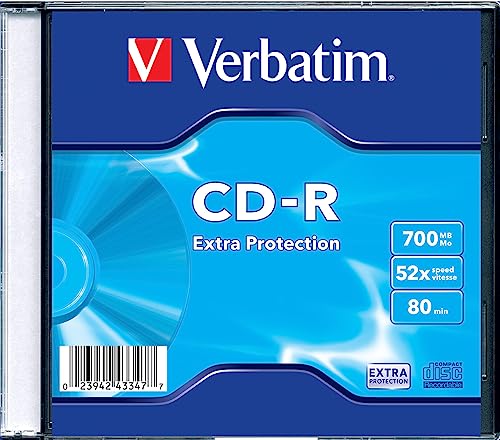 Verbatim CD-R 80MIN Datalife - Confezione da 1 - Sports & Fitness Amazon Italie à 1.12€