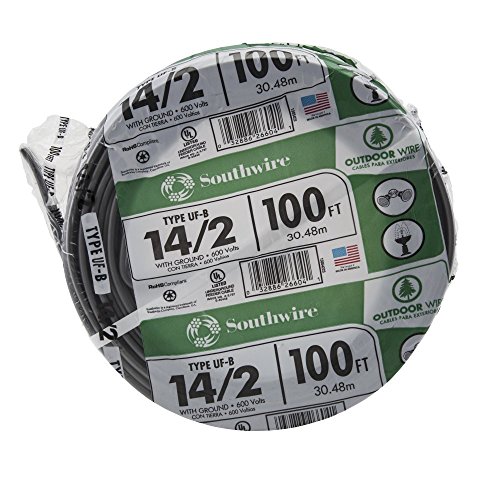 Southwire 13054226 14/2 UF W/G Hundred' Wire, Gray, Hundred... - Maison & Cuisine Amazon Royaume-Uni à 39.90€