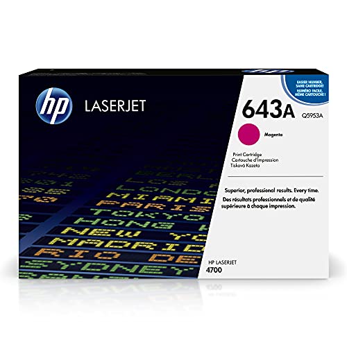 HP 643A Q5953A Magenta, Cartucho Tóner Original, de 10.000... - Auto & Motorcycle Amazon Spain à 92.87€