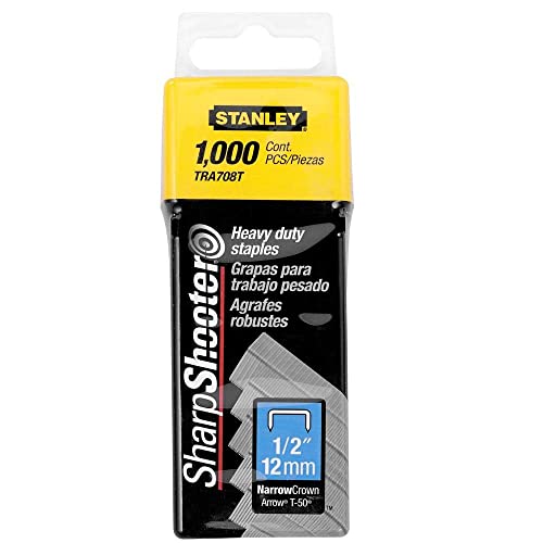 Stanley TRA708T Sharpshooter Lot de 1000 agrafes en acier... - Bricolage & Outils Amazon France à 15.83€