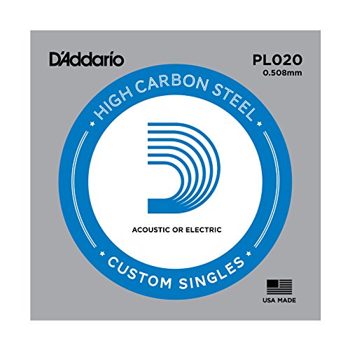D'Addario PL020 Corde seule en acier pur pour guitare... - Bricolage & Outils Amazon France à 1.90€