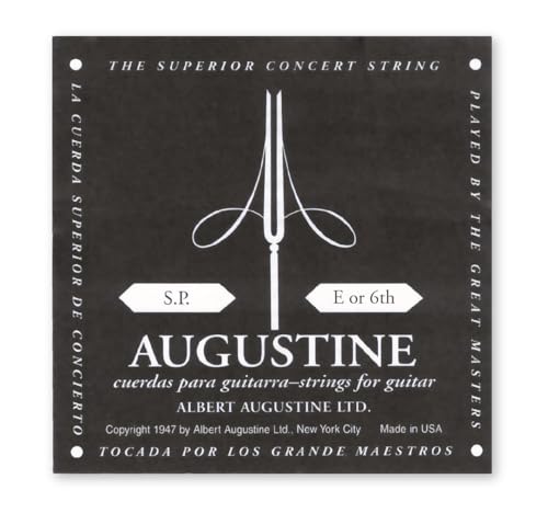 Augustine Set von klassischen Gitarrensaiten, schwarze hohe Spannung