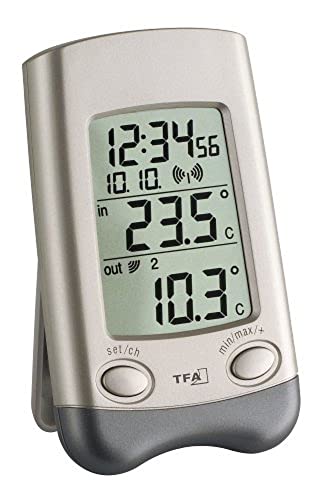 TFA-Dostmann Thermomètre radiopiloté Wave Argent - Bricolage & Outils Amazon France à 12.60€
