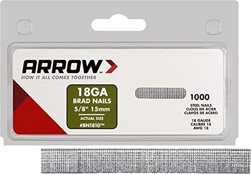 Arrow 160615 BN 18 Boîte de 1000 Agrafes 15 mm - Bricolage & Outils Amazon France à 13.70€