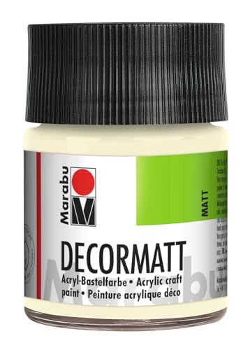 Marabu Acrylfarbe decormatt, elfenbein, 50 ml, im Glas en promo à 4,40€ (-50%) sur Amazon FR