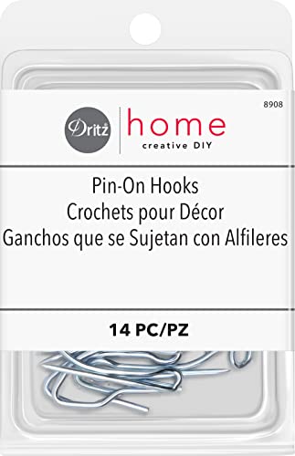 Dritz Pin-On Hooks Vorhanghaken, Metall, Silber, 14-Piece - Home & Kitchen Amazon Germany à 5.37€