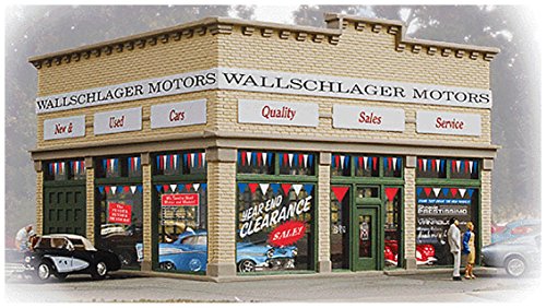 Walthers Trainline HO Scale Wallschlager Motors Building - Auto & Moto Amazon Italie à 18.86€