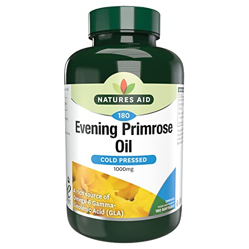 Natures Aid Evening Primrose Oil 1000mg – Cold Pressed... - Auto & Moto Amazon Royaume-Uni à 11.81€