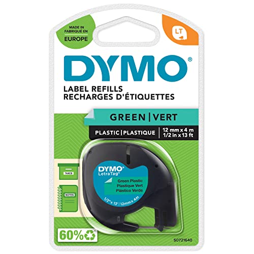 DYMO LT plástico etiquetas auténticas | Negro sobre verde |... - Auto & Moto Amazon Espagne à 5.95€