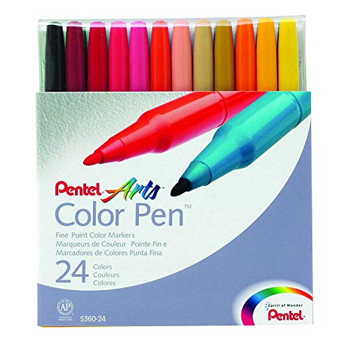 Pentel S360-24 Faserschreiber Colour Pen 24er Set sortiert - Home & Kitchen Amazon Germany à 13.80€